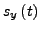 $\displaystyle s_{y}\left(t\right)$