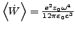 $ \left\langle \dot{W}\right\rangle =\frac{e^{2}z_{0}\omega^{4}}{12\pi\varepsilon_{0}c^{3}}$