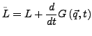 $\displaystyle \tilde{L}=L+\frac{d}{dt}G\left(\vec{q},t\right)$