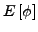 $\displaystyle E\left[\phi\right]$