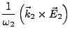 $\displaystyle \frac{1}{\omega_{2}}\left(\vec{k}_{2}\times\vec{E}_{2}\right)$